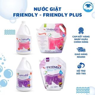 Nước Giặt Đồ Friendly Plus Thích Hợp Giặt Tay Và Máy Hương Thơm Nhẹ Nhàng Tinh Tế Lưu Hương