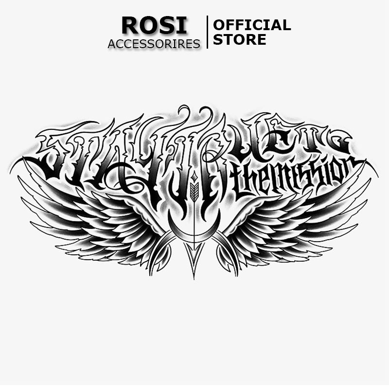 Hình xăm 15 ngày nhật cổ HX-001, miếng dán hình xăm dán ngực chống nước chống trôi