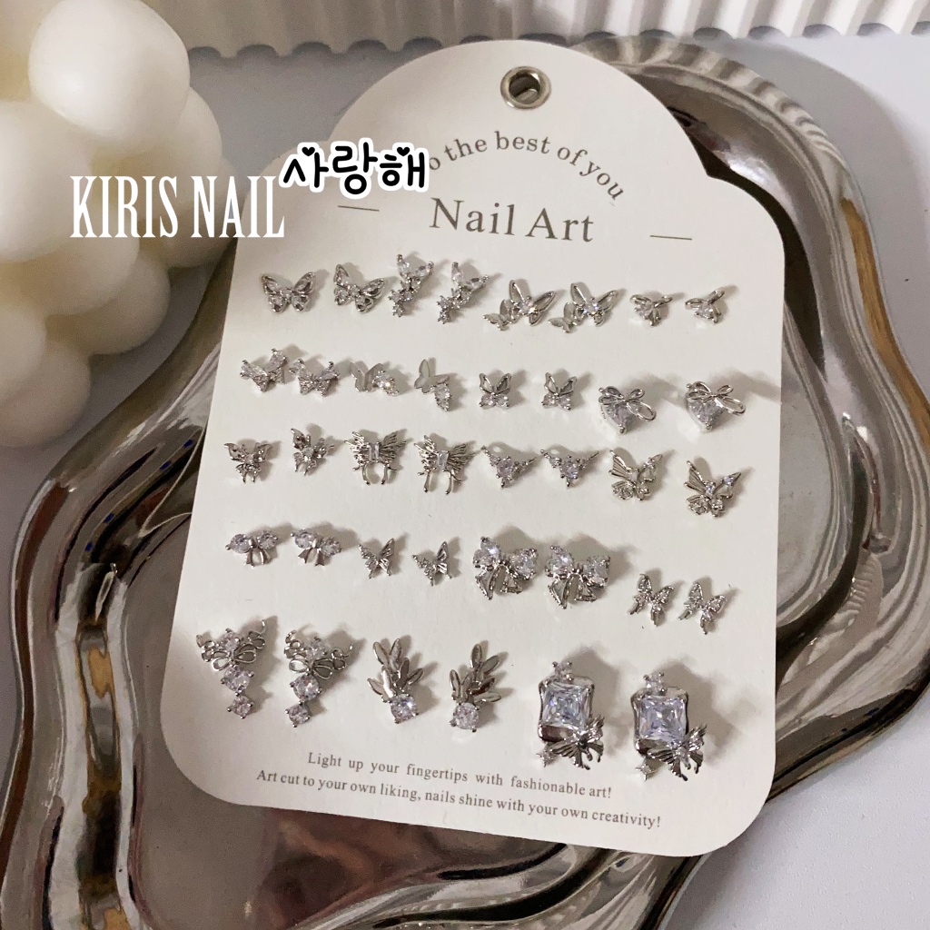 Charm bướm bạc mini cao cấp - Album charm cao cấp 9- giá 1 sản phẩm