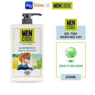 Gel tắm mencode ngăn mùi 24h hemp n' relaxing 630ml sữa tắm