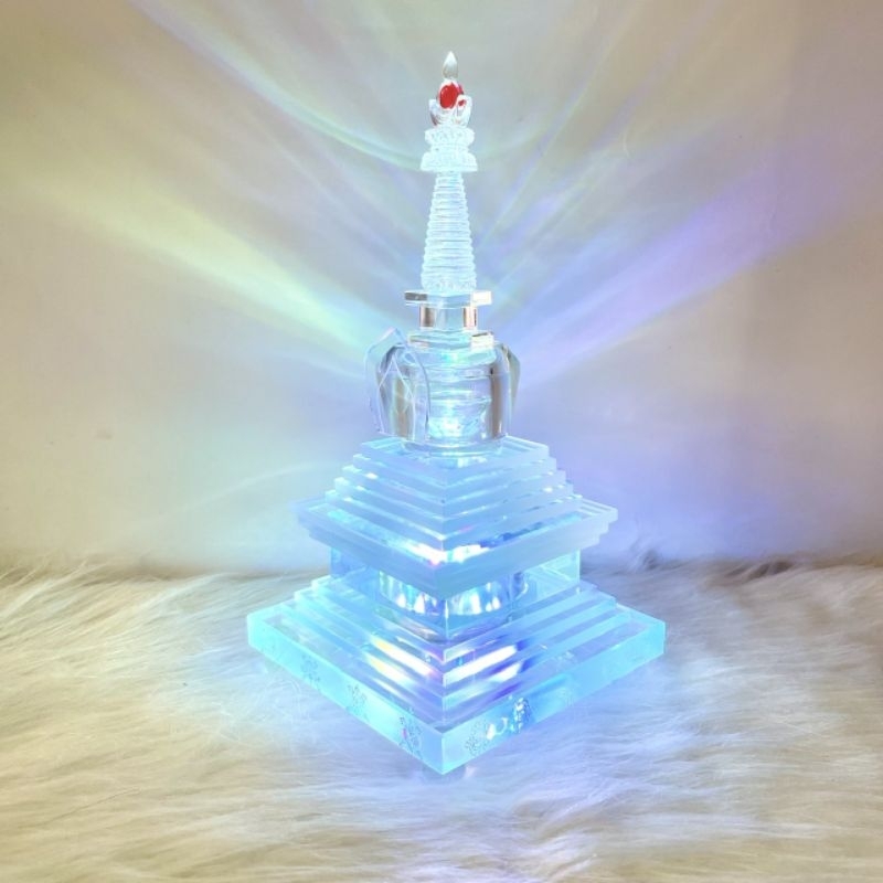 Tháp xá lợi pha lê 25cm