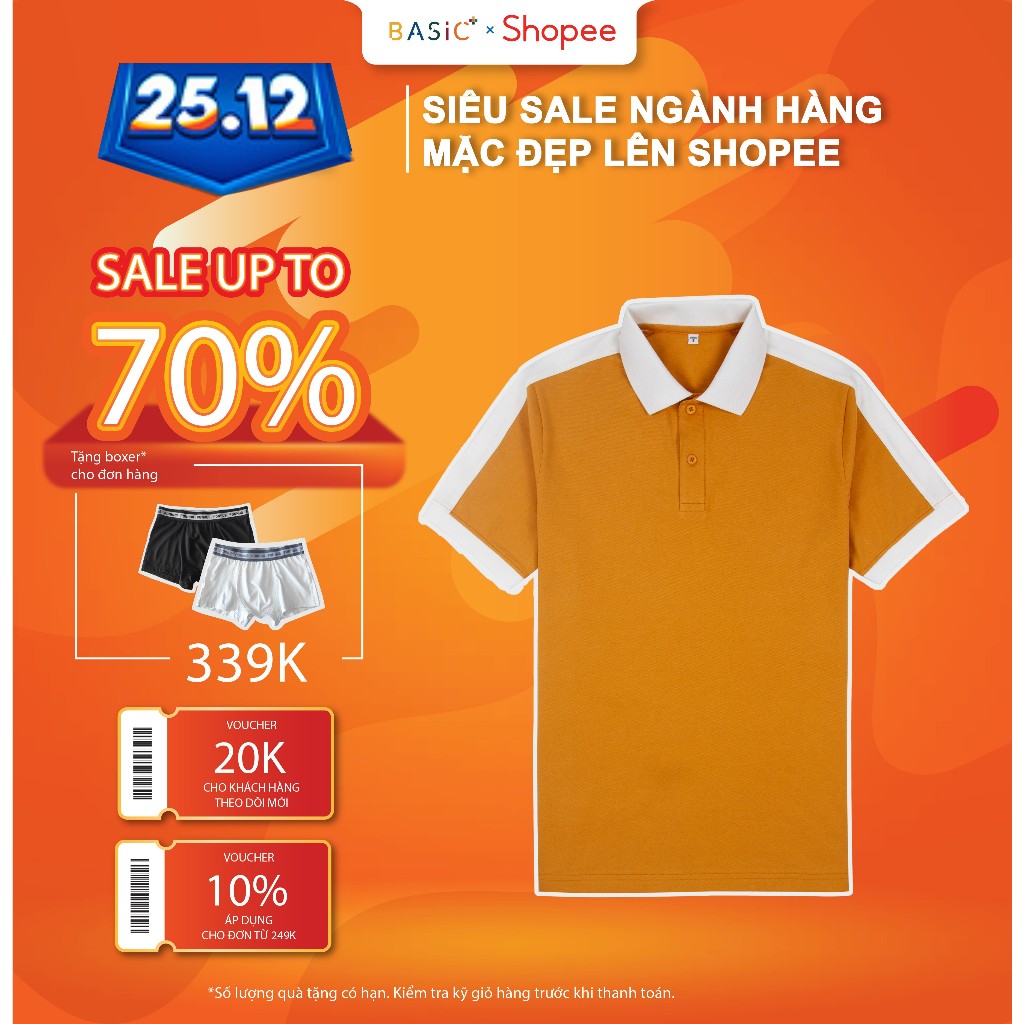 Áo POLO BASICPLUS vải CVC cao cấp Siêu dày dặn, thoáng khí, bền màu và đứng form A02-259