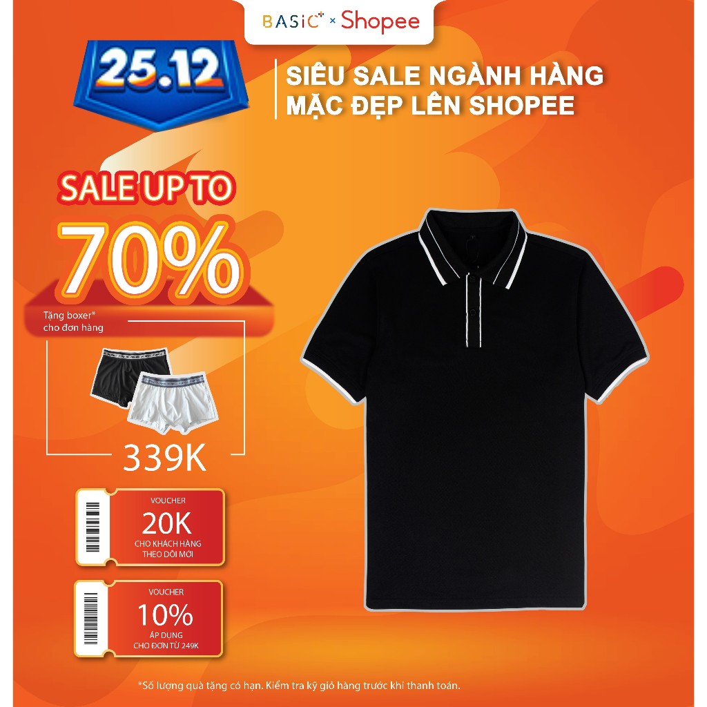 Áo POLO BASICPLUS vải CVC cao cấp Siêu dày dặn, thoáng khí, bền màu và đứng form A02-146
