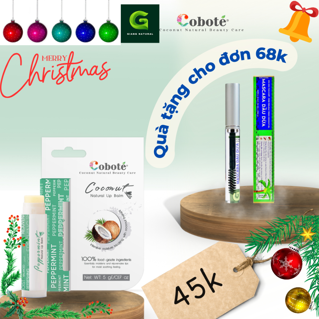 Combo Son Dưỡng Môi và Mascara Dưỡng Mi dầu dừa hiệu quả sau 2 tuần sử dụng