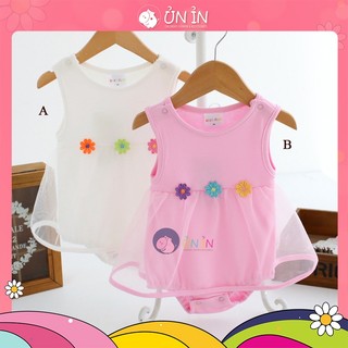 Váy bé gái dễ thương voan lưới cho bé gái size 3-15kg unin.vn - V30