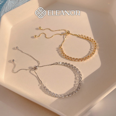 Vòng tay nữ dây rút Eleanor Accessories đính đá phong cách Hàn Quốc phụ kiện trang sức lắc tay 3380