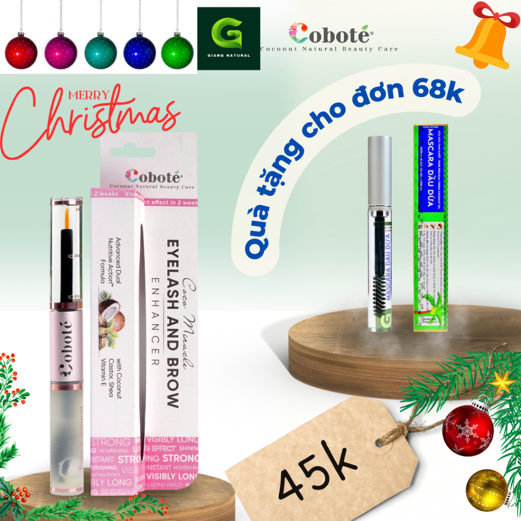 Serum dưỡng mi & mày Coboté 10ml Mi dài trông thấy chỉ sau 2 tuần
