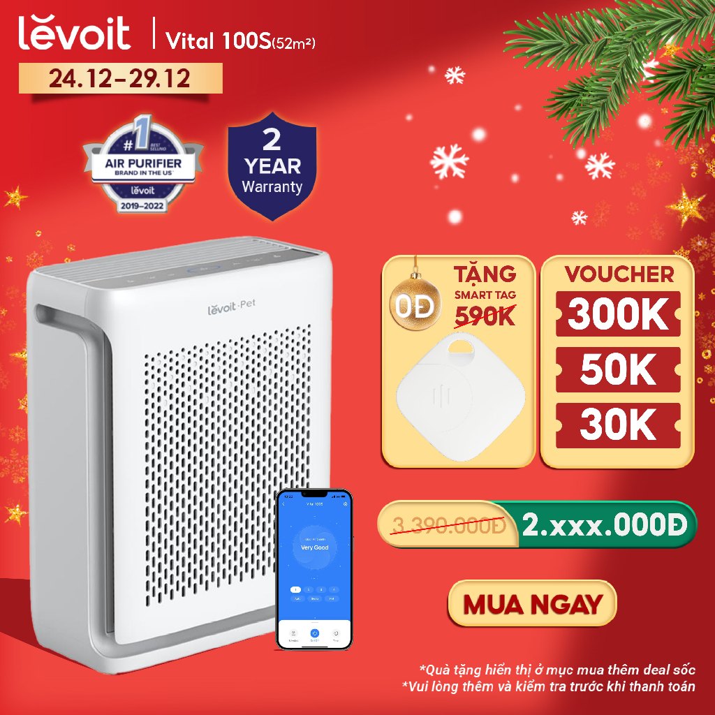 Lõi Lọc Khử Mùi Và Lông Thú Cưng Cho Máy Lọc Không Khí Levoit Vital 100S - Hàng Chính Hãng