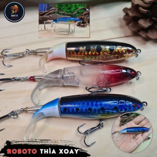 Mồi câu cá lóc roboto thìa xoay, mồi nổi câu cá lóc hiệu quả 13gram
