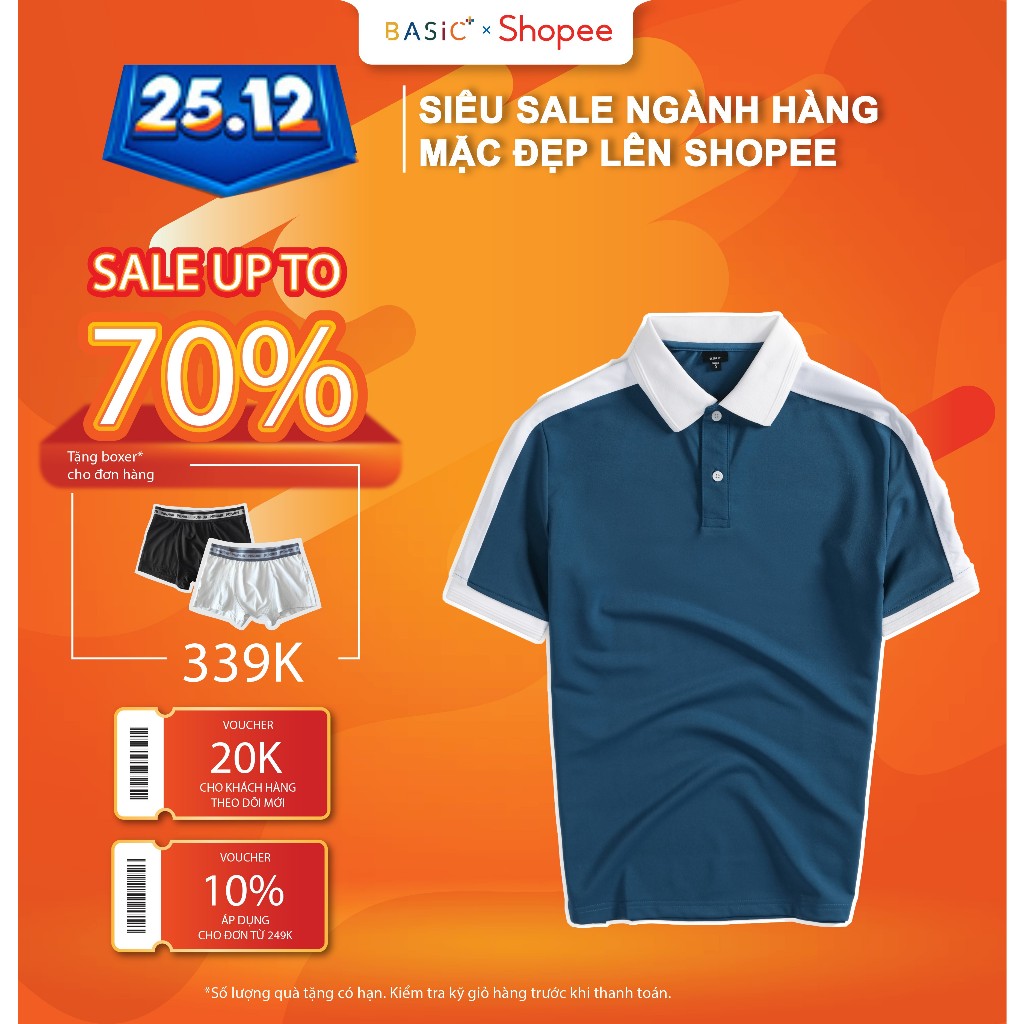 Áo POLO BASICPLUS vải POLY Cao Cấp Siêu thông thoáng, thấm hút tốt và sang trọng A02-220