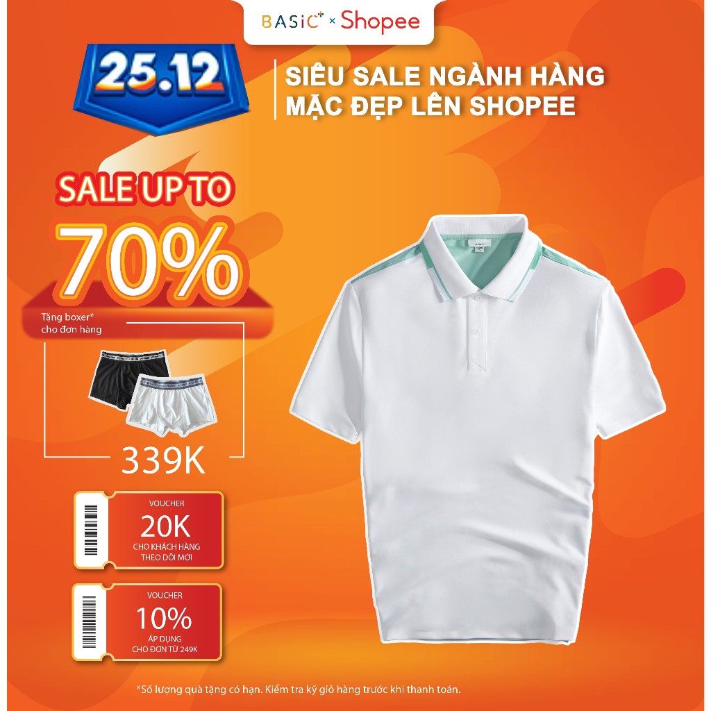 Áo POLO BASICPLUS vải POLY Cao Cấp Siêu thông thoáng, thấm hút tốt và sang trọng A02-166