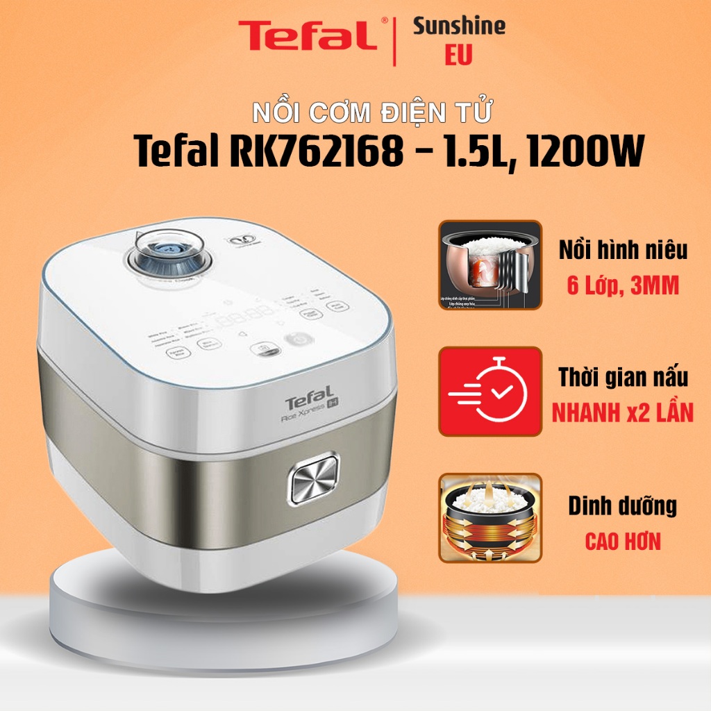 Nồi cơm điện tử cao tần Tefal RK762168 - 1,5L, 1200W