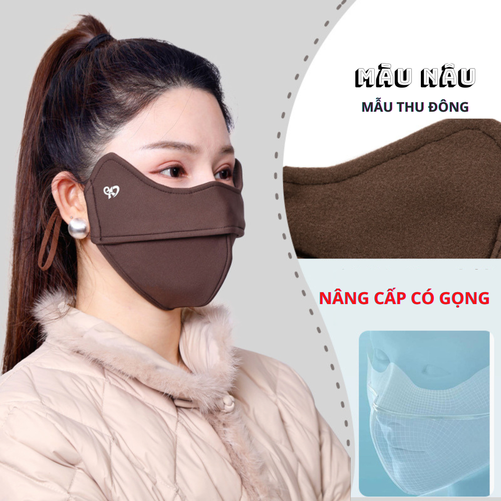 Khẩu Trang chống tia UV Chính Hãng P1(Combo 3 Cái Tặng Kính gấp gọn), Khẩu Trang UPF1000+ Thu Đông C
