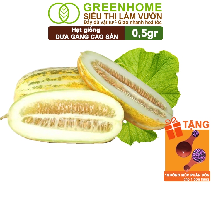 Hạt Giống Dưa Gang Greenhome, Gói 0,5gr, Dễ Trồng Quanh Năm, Nảy Mầm Cao, Thu Hoạch Nhanh, Năng Suất Cao T04