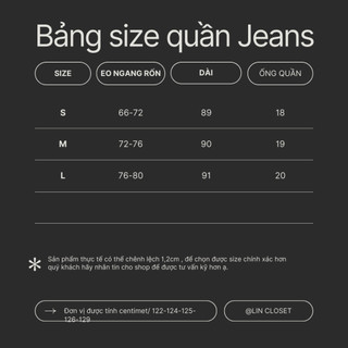LIN CLOSET [QDL129] Quần jean BASIC ỐNG ĐỨNG HÀN QUỐC VÀNG BÒ