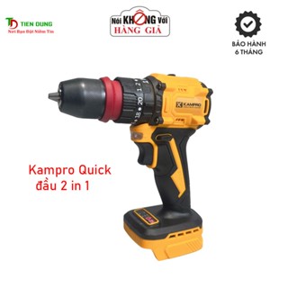 Thân Máy khoan pin Kampro Quick 7058 Đầu 2 in 1 Không Chổi Than Chân Pin phổ Thông 