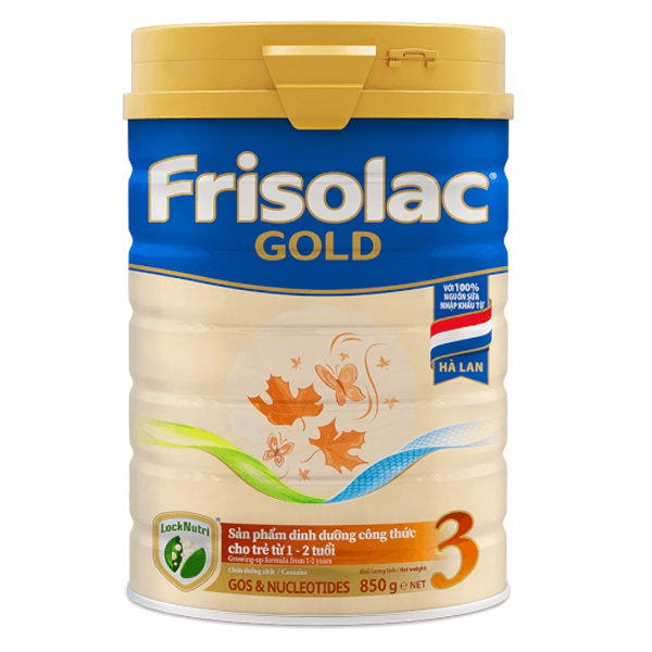 Sữa bột Frisolac Gold 3 lon 380g/850g/1.4kg