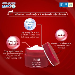 Kem Dưỡng Ẩm Hada Labo Cream 50g (Perfect White/Advanced Nourish/Pro Anti Aging)
