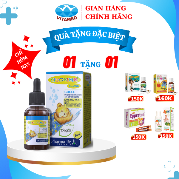 [Mua 1 tặng 1] Siro Fitobimbi Sonno - Giúp Bé Ngủ Ngon Chai 30ml