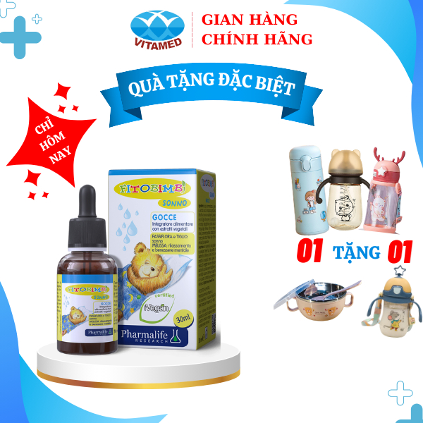 [Mua 1 tặng 1] Siro Fitobimbi Sonno - Giúp Bé Ngủ Ngon Chai 30ml