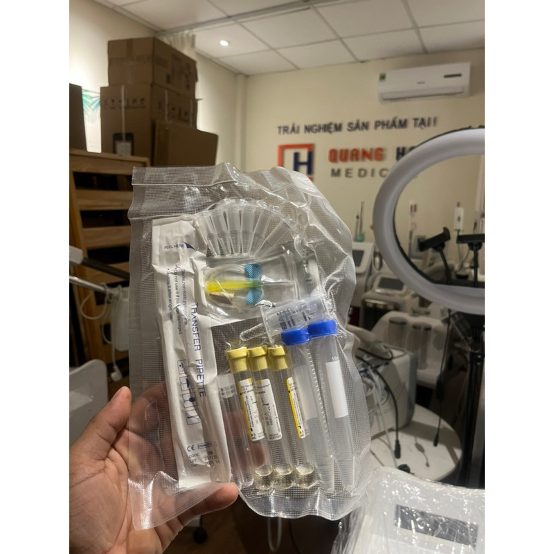 Bộ Kit PRP 12 Món Sẵn Chất Hoạt Hoá Hàng Công Ty Hút Chân Không