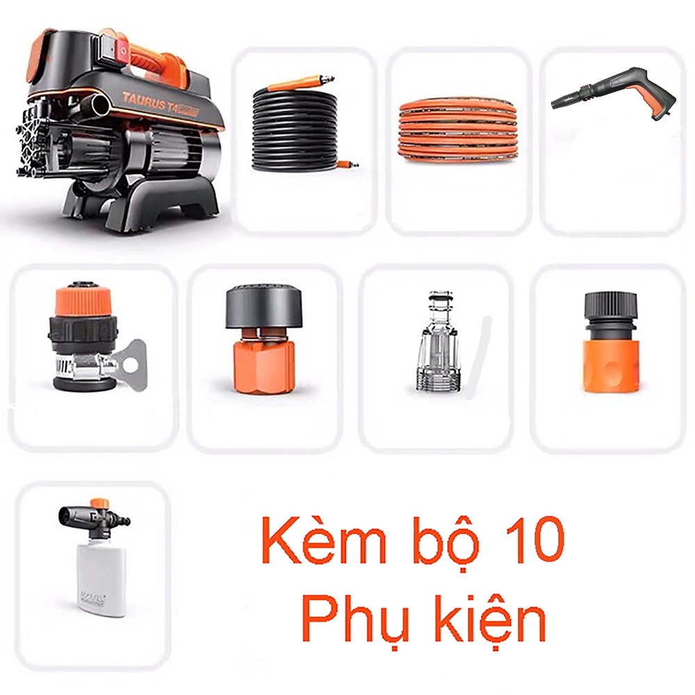 Máy Phun Xịt Rửa Xe ABG YLQ4420G-T4 Plus Động Cơ Lõi Từ Công Suất 1500W Thiết Bị Chuyên Dụng Cho Cửa Hàng Rửa Xe Và Nhà