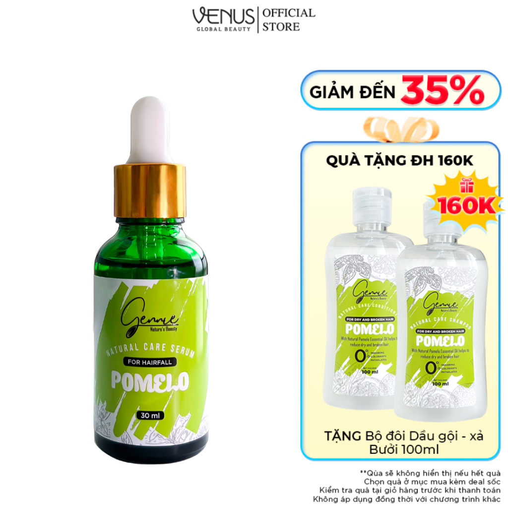 Serum Bưởi Gennie Natural Care ngăn rụng & kích thích mọc tóc 30ml