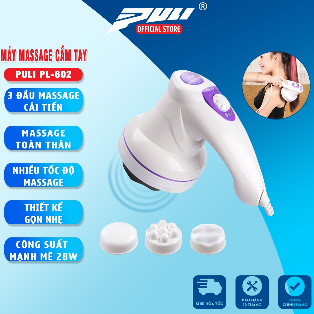 Máy massage cầm tay toàn thân 3 đầu Puli PL-602 - Cao cấp