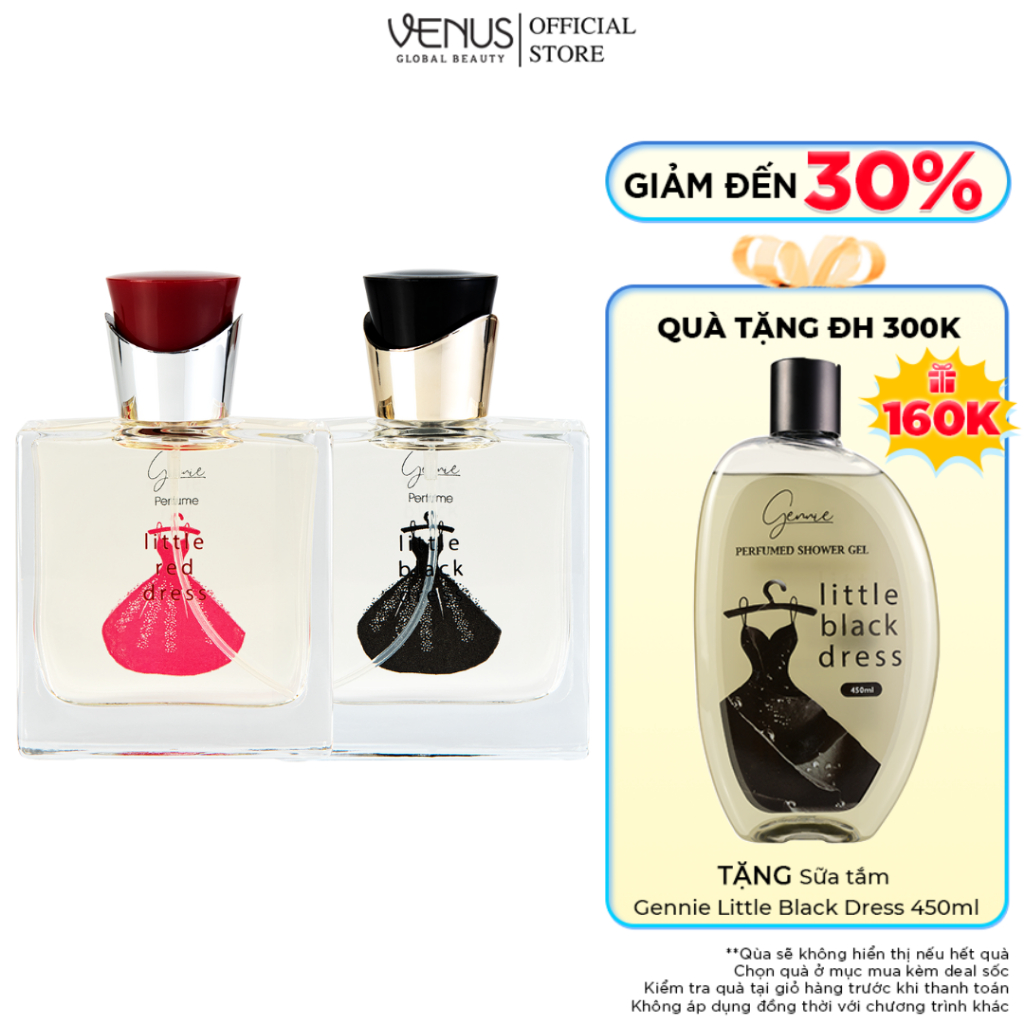 Bộ đôi Nước hoa Nữ Gennie Little Red + Black Dress 50ml