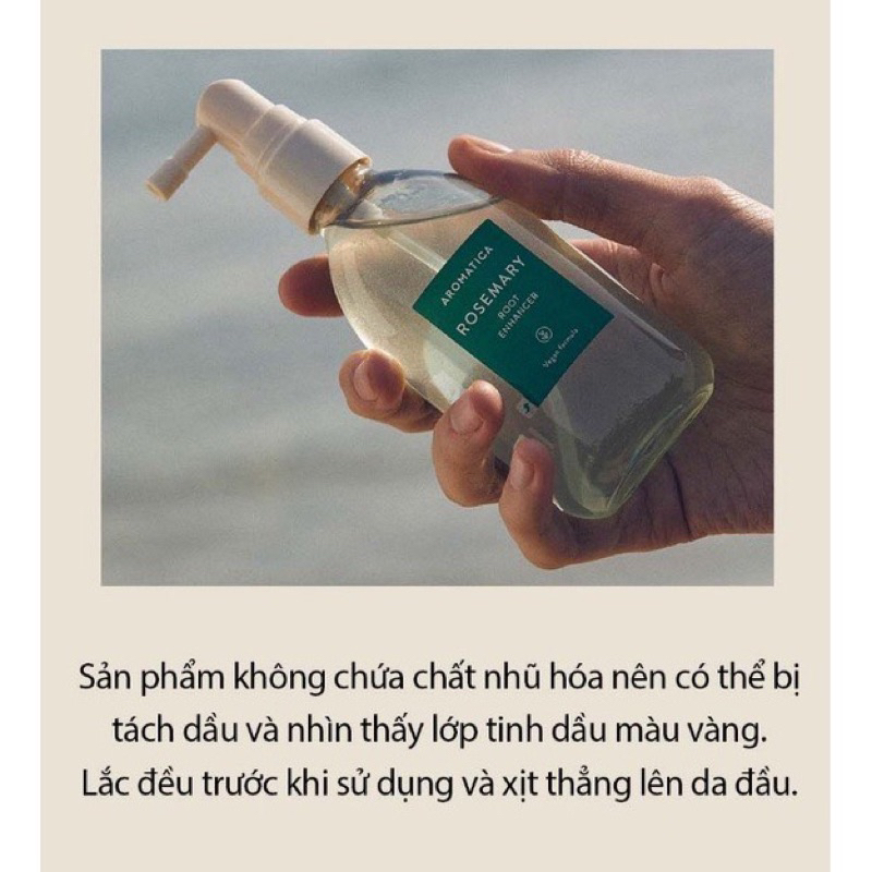 Xịt Dưỡng Tóc Aromatica Rosemary Root Enhancer Hương Thảo 100ml