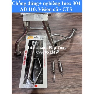 Chống đứng, nghiêng inox 304 cts: ab air blade 110 thái , vision 2011-2013