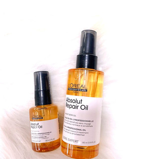 Dầu Dưỡng Tóc L’Oréal Serie Expert Absolut Repair Oil 90ml Tinh chất dưỡng tóc Loreal 30ml
