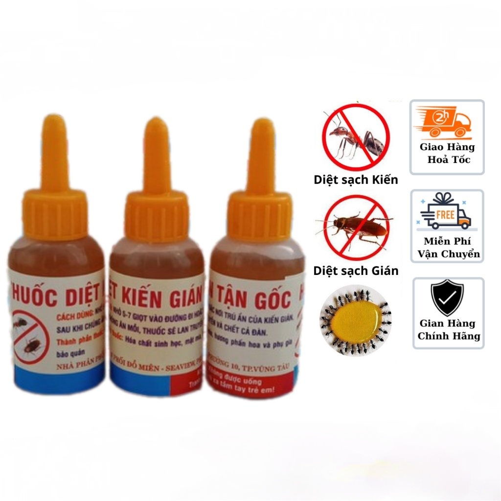 Combo 50 lọ thuốc diệt kiến gián sinh học