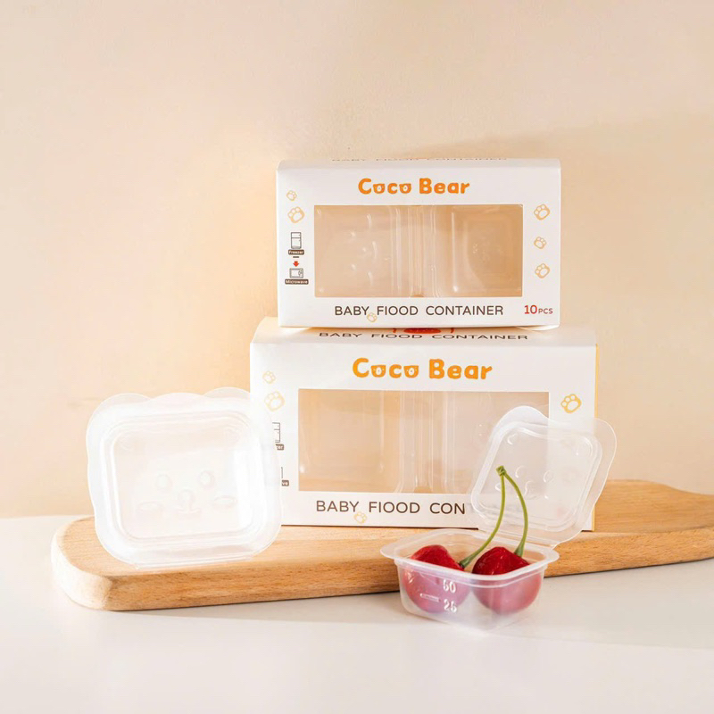 Hộp trữ dashi cho bé ăn dặm_Hộp trứ đông dashi COCO BEAR trữ thực phẩm cho bé