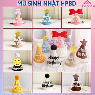 Mũ Sinh Nhật 3D Phong Cách Hàn Quốc Xinh Xắn,Đạo cụ Chụp Ảnh - Mũ,Bờm,Kính,Vương Miện Chụp Ảnh Sinh Nhật