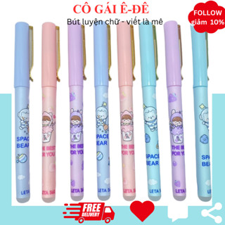  Bút máy luyện chữ Leta 363 ngòi vuông EF bút luyện chữ Leta 363 cho học sinh tiểu học thanh đậm ít có đầu tẩy xóa 