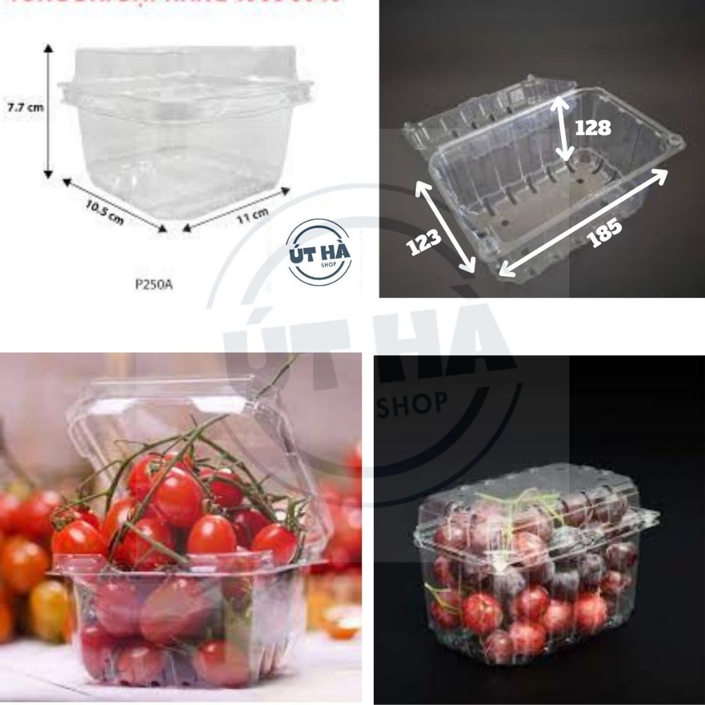 50 Hộp nhựa dùng 1 lần, hộp đựng mứt, thèo lèo, sushi, bánh, thực phẩm, hộp PET định hình H21 H30 H50 H55 H25 H100