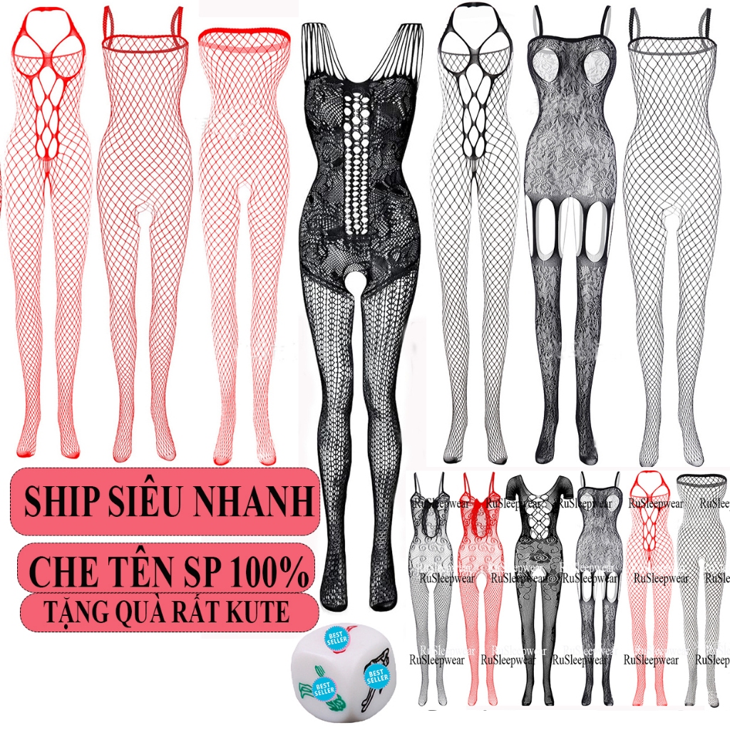 Tất toàn thân cosplay lưới xuyên thấu - bodysuit lưới ren B87