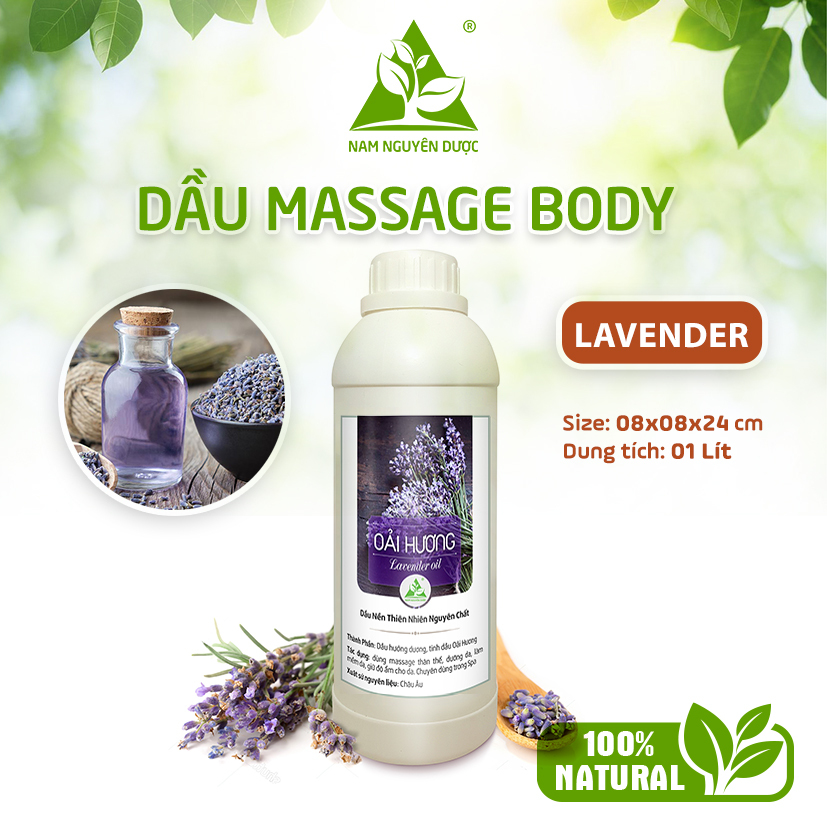 Dầu massage body (1Lit) - Lavender