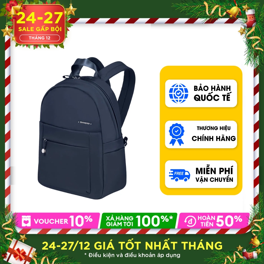 Balo Move 4.0 SAMSONITE - MỸ Ngăn trước có khóa kéo tiện dụng, dễ truy cập Hai ngăn bên hông có khóa kéo