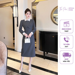 Đầm công sở dáng bút chì dài tay - MIN DRESS by Thepeavn