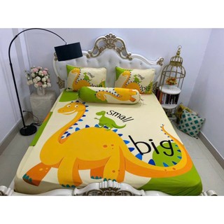Drap thun 5D❤️FREESHIP❤️ga thun siêu lạnh cao cấp ( 1 ga, 3 vỏ gối)