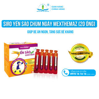 mexTHEMAZ Siro Yến Sào Chùm Ngây (20 ống) - Giúp bé ăn ngon, tăng sức đề kháng cho bé - Tâm Dược