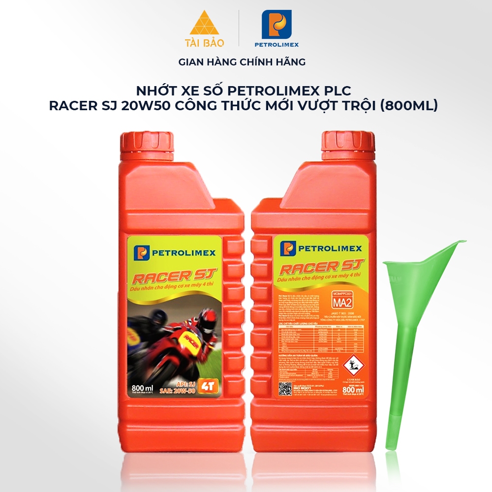 Nhớt xe số Petrolimex PLC RACER SJ 20W50 công thức mới vượt trội 1 Lít