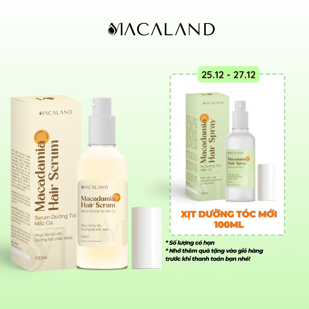 Dầu dưỡng tóc Mắc Ca MACALAND 100ml dưỡng tóc mềm mượt phục hồi tóc hư tổn