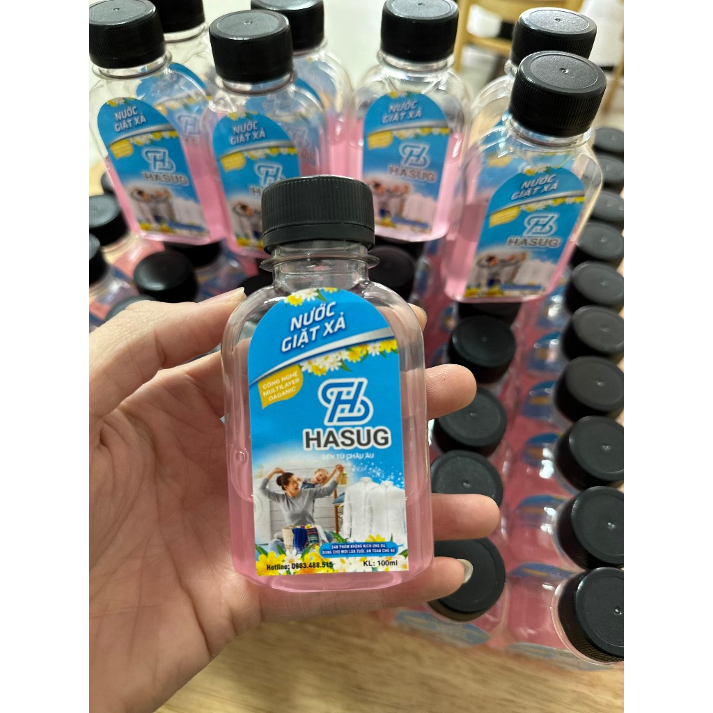 Nước giặt xả Hasug chai dùng thử 100ml