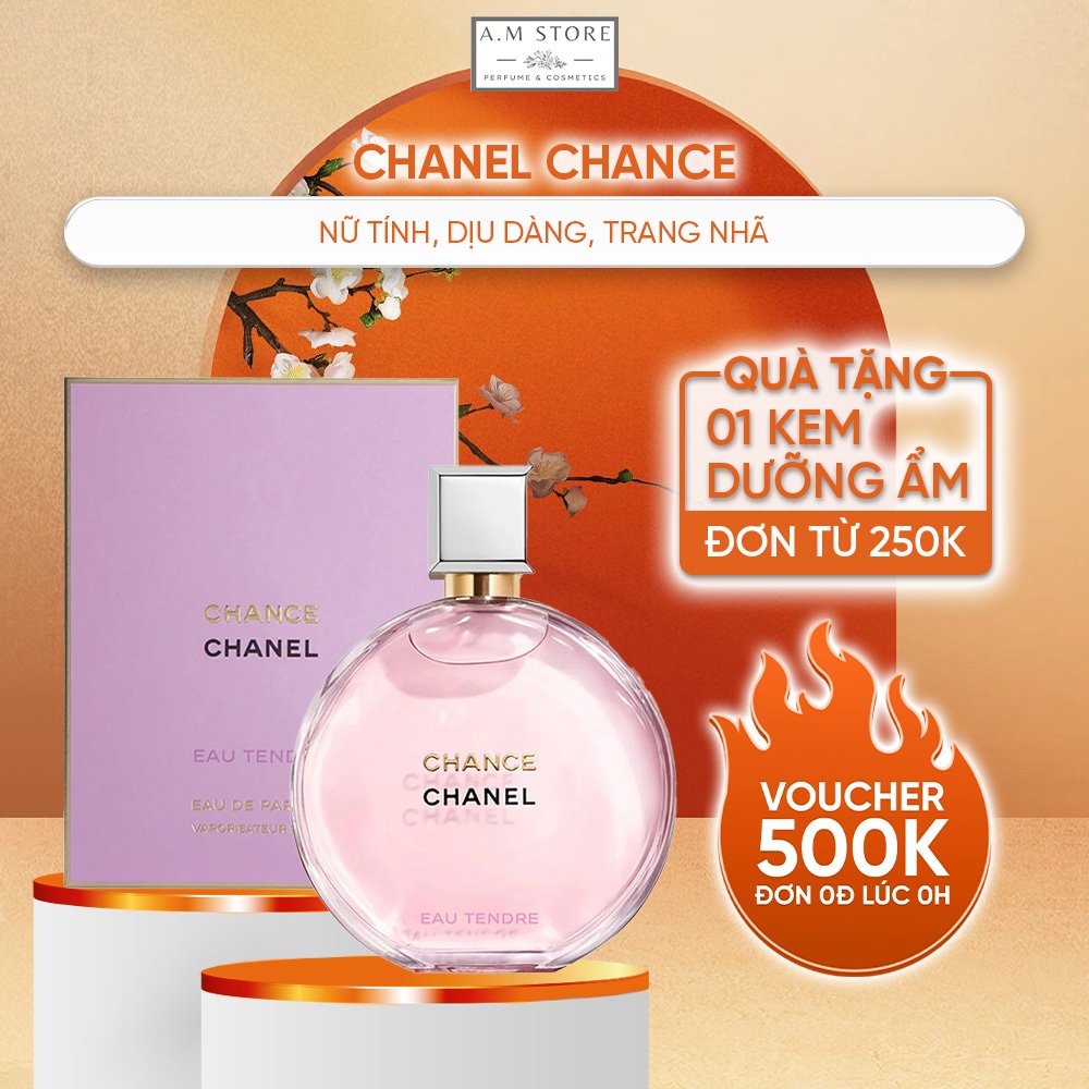 Nước hoa nữ Chance Eau Tendre dung tích 10/100ml - Hương thơm thanh khiết quyến rũ