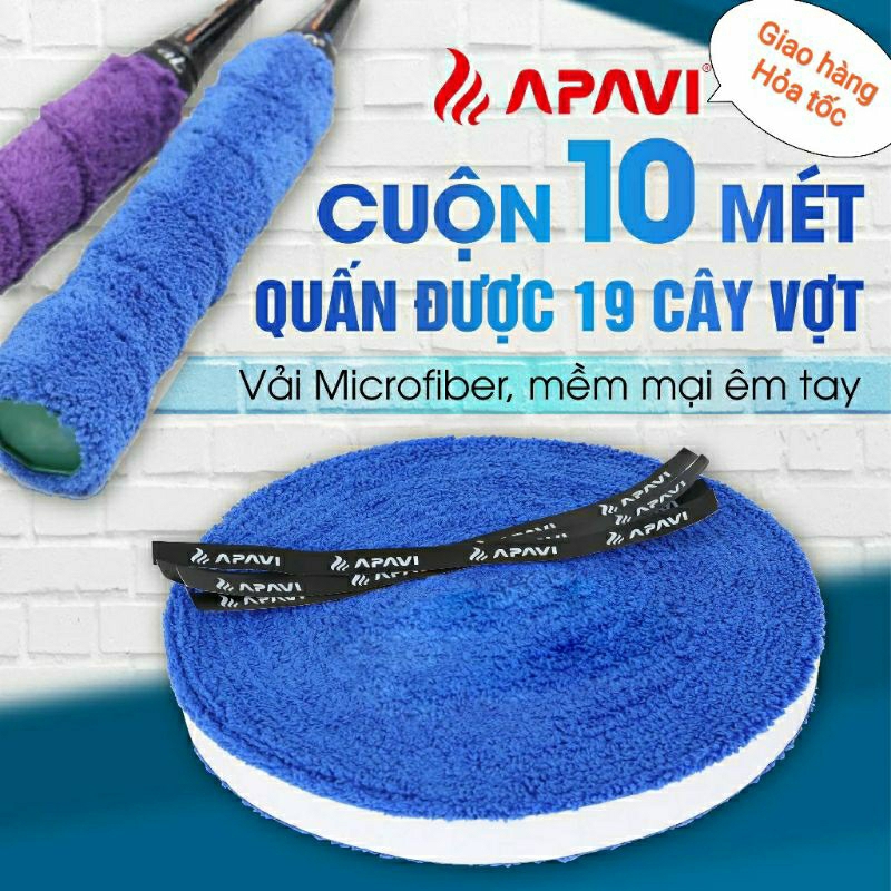 Quấn cán vải cuộn Yonex AC402EX-30, Quấn cán vợt cầu lông, tennis T&T Pro, Apavi