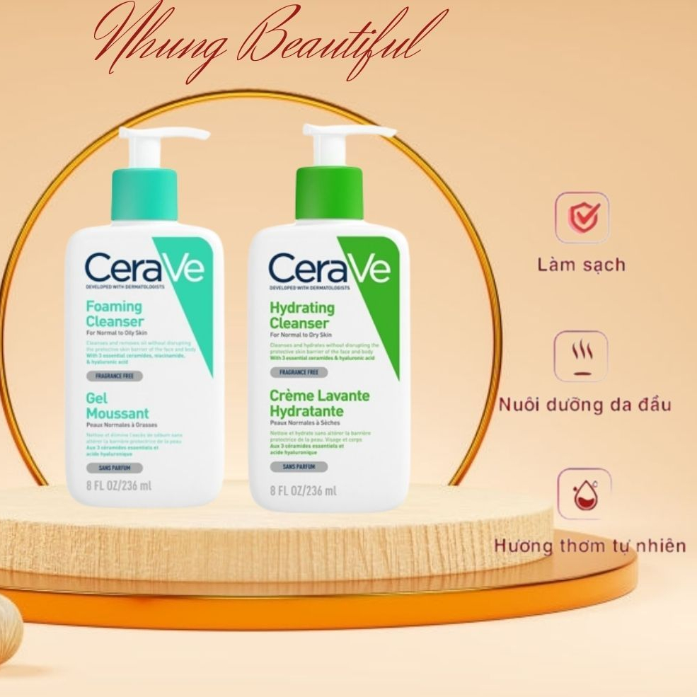 Sữa rửa mặt CeraVe cho da dầu nhạy cảm 236ml 💥 Hàng Xả Kho 💥 !