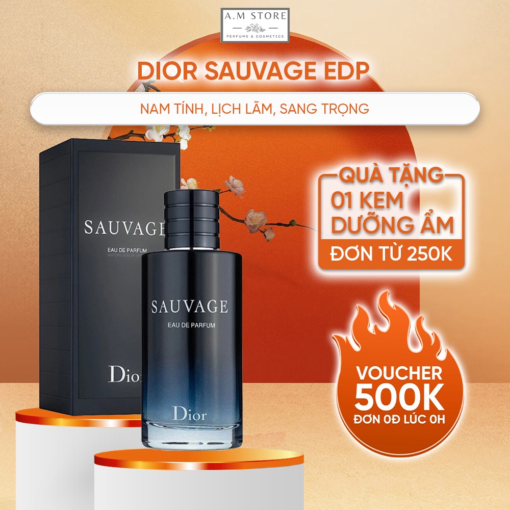 Nước Hoa Nam Dior Sauvage EDP 100ml - Dầu thơm mùi hương nam tính mạnh mẽ cuốn hút đậm chất hiện đại